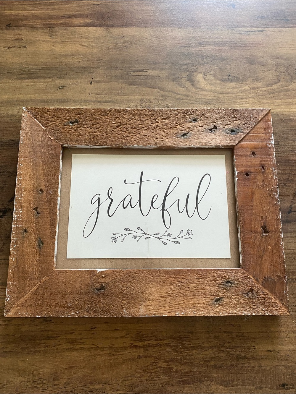 Wooden Photo Frame with Black Backing and Easel Stand
